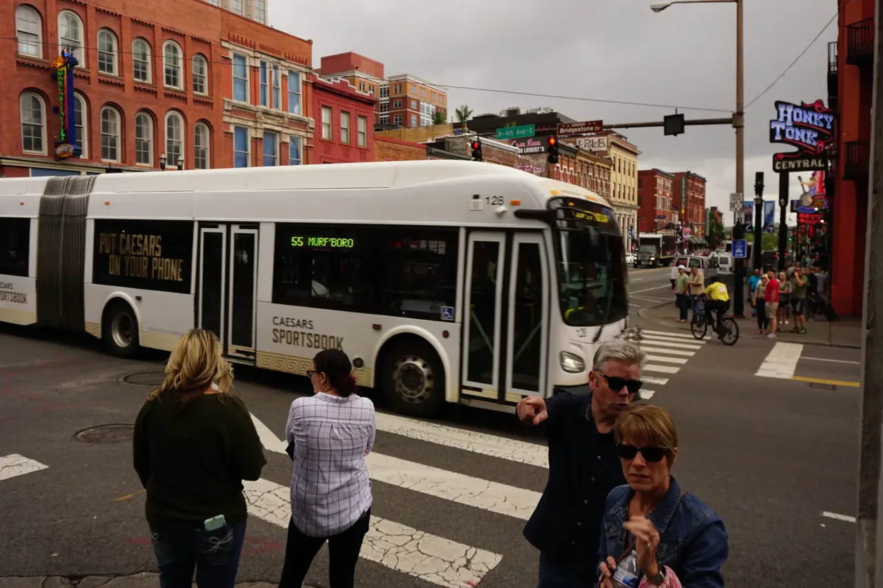 Caesars Sportsbook transit bus advertising ('Put Caesars On Your Phone') on a city bus, by Adsposure