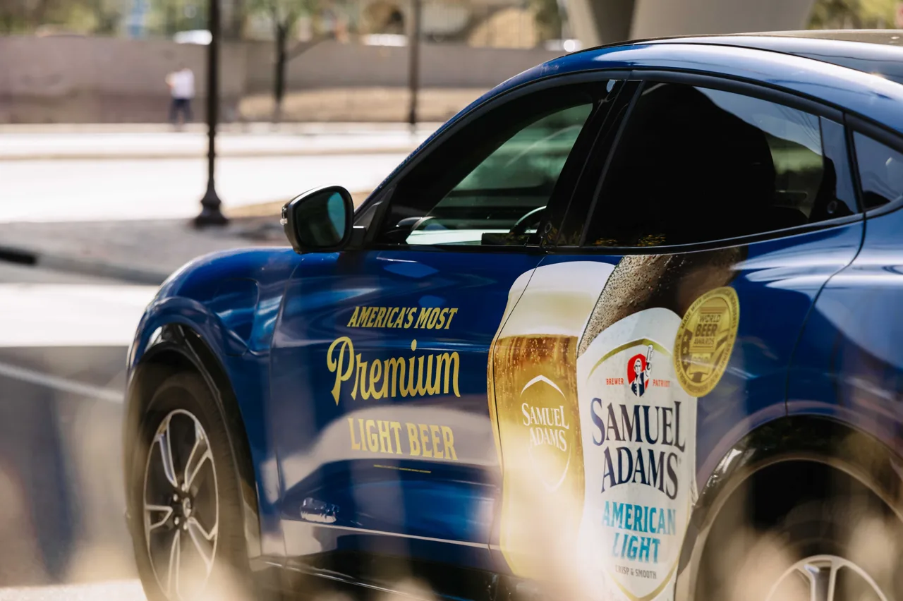Boston Beer / Samuel Adams 6-city rideshare car wrap (Good Traffic own case study)