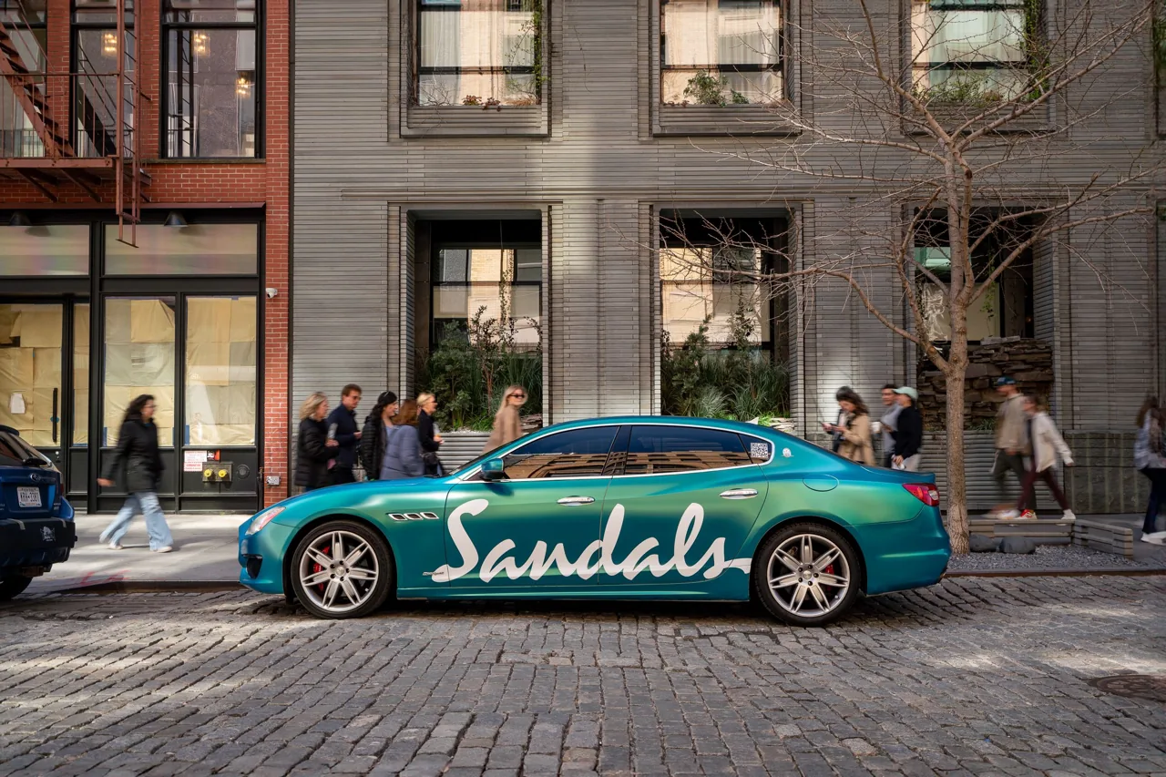Sandals Resorts 12-month NYC rideshare car wrap (Good Traffic own case study)