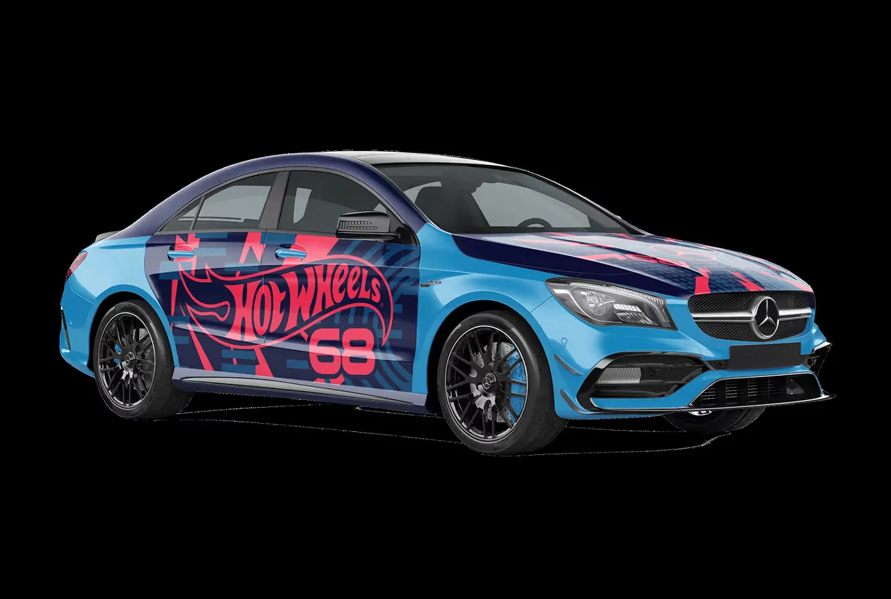 Hot Wheels fully wrapped Mercedes fleet at the Toronto International AutoShow (Wrapped Media SWARM activation)