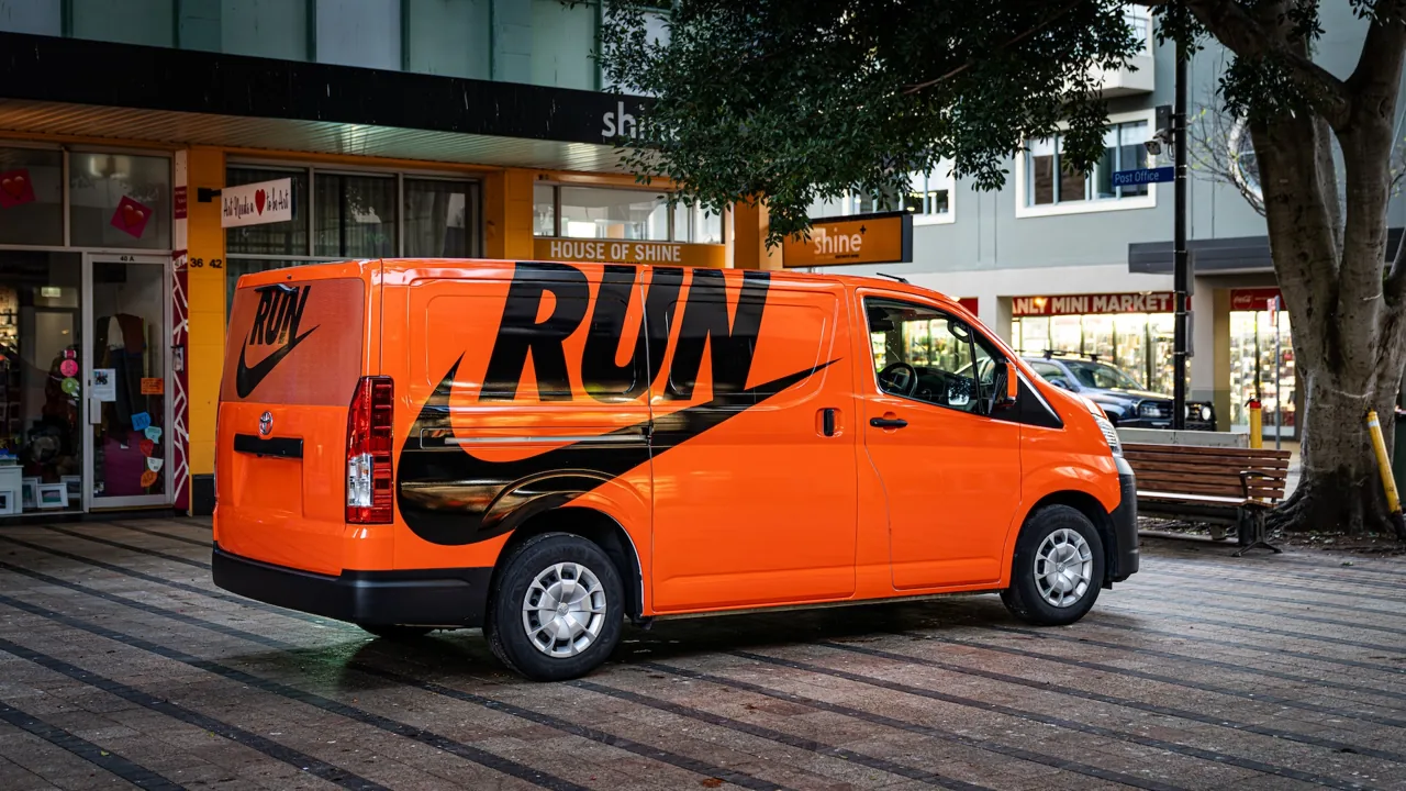 Nike Run branded vehicle wrap from Wrappr's 'Wraps In The Wild' gallery