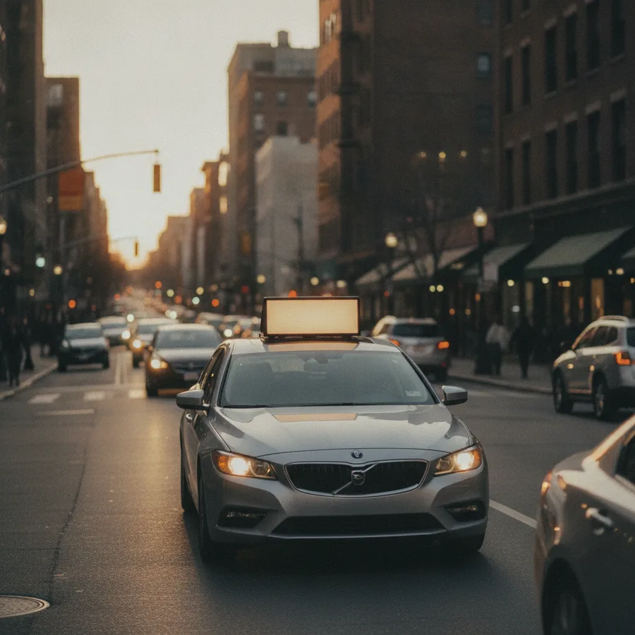 Car tops — taxi advertising format