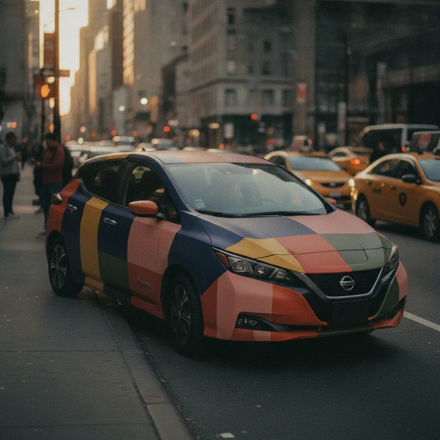 Car wraps — taxi advertising format